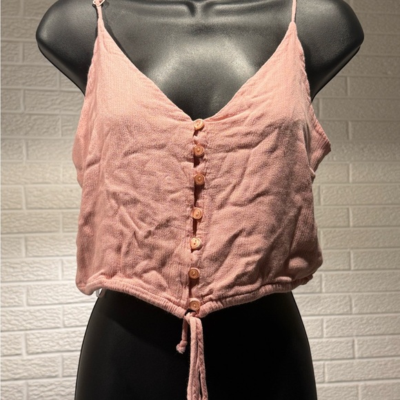 Lulus Tops - Lulu's Blush Pink Button-Front Camisole